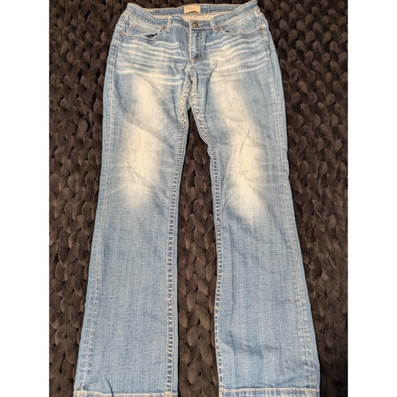 Buckle Other - Womens Bke Denim Payton Bootcut Distressed Jeans Size 31X33 1/2 Medium Wash